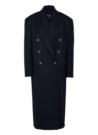 Balmain Oversized-Mantel, Blau