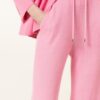 Balmain Strickhose aus Cashmere mit Seide, Pink