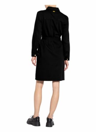 Barbour International Hemdblusenkleid, Schwarz