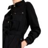 Barbour International Hemdblusenkleid, Schwarz