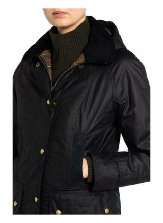 Barbour Parka Bower Wax, Blau
