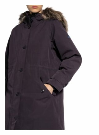 Barbour Parka Hollies mit Kunstpelzbesatz, Blau