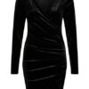 Bardot Samtkleid Isla, Schwarz