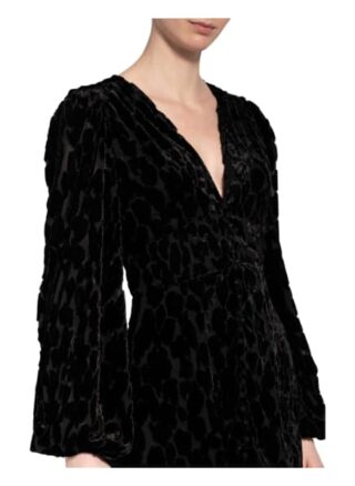 Bardot Samtkleid, Schwarz