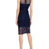 Bardot Spitzenkleid, Blau