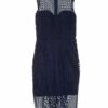 Bardot Spitzenkleid, Blau