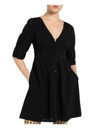 Baum und Pferdgarten Kleid Adarah, Schwarz