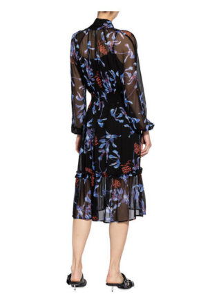 Baum und Pferdgarten Kleid Aeleis, Schwarz
