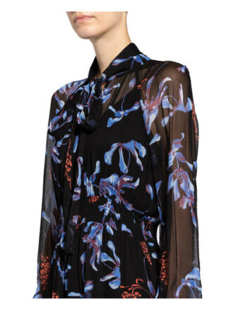 Baum und Pferdgarten Kleid Aeleis, Schwarz