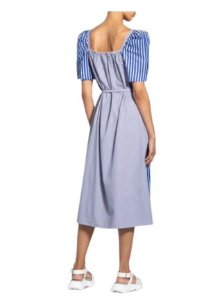 Baum und Pferdgarten Kleid Aiko mit Seide, Blau