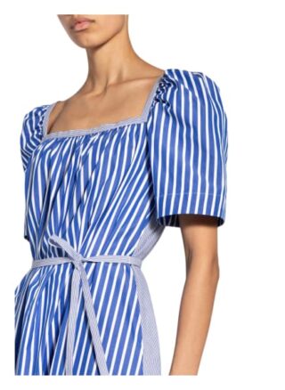 Baum und Pferdgarten Kleid Aiko mit Seide, Blau