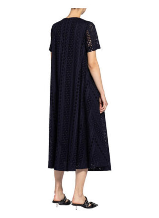 Baum und Pferdgarten Kleid Alaisa mit Lochspitze, Blau