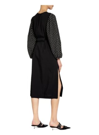 Baum und Pferdgarten Kleid Amadorah, Schwarz