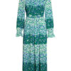 Baum und Pferdgarten Kleid Asayo, Grün
