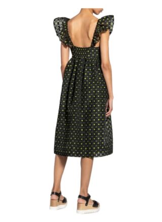 Baum und Pferdgarten Kleid Ashaki, Schwarz