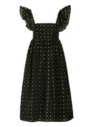 Baum und Pferdgarten Kleid Ashaki, Schwarz