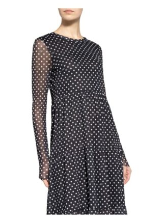 Baum und Pferdgarten Kleid Jocelina, Schwarz