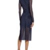 Baum und Pferdgarten Kleid Jolanda aus Mesh, Blau