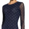 Baum und Pferdgarten Kleid Jolanda aus Mesh, Blau