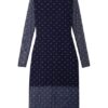 Baum und Pferdgarten Kleid Jolanda aus Mesh, Blau
