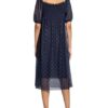 Baum und Pferdgarten Kleid Judith aus Mesh, Blau
