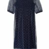 Baum und Pferdgarten Kleid Judith aus Mesh, Blau