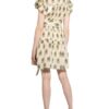 Berenice Kleid mit Rüschenbesatz, Beige