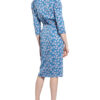 Berenice Wickelkleid mit 3/4-Arm, Blau