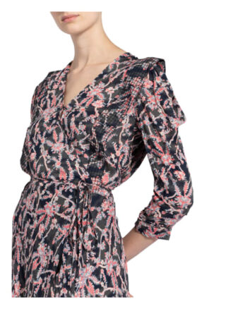 Berenice Wickelkleid mit 3/4-Arm, Blau