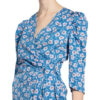 Berenice Wickelkleid mit 3/4-Arm, Blau