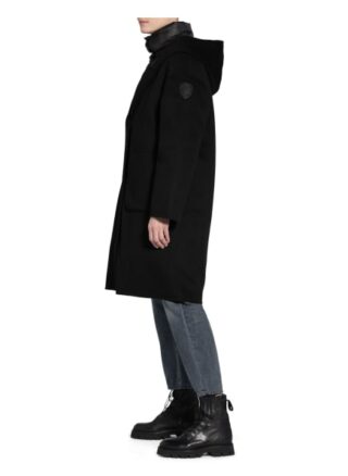 Blauer 3-in-1-Mantel, Schwarz