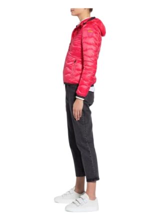 Blauer Daunenjacke Sara, Pink