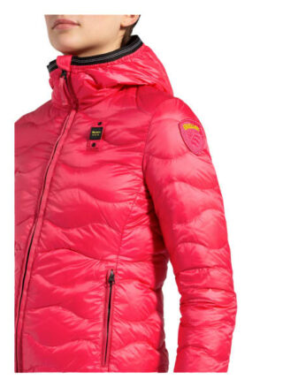 Blauer Daunenjacke Sara, Pink