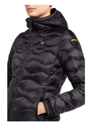 Blauer Daunenjacke Sara, Schwarz