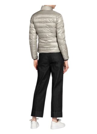Blauer Daunenjacke, Silber