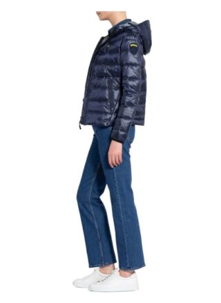 Blauer Daunenjacke Wanda, Blau
