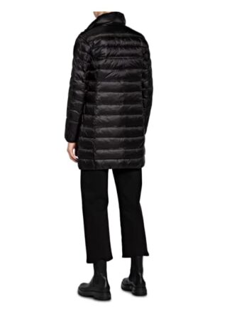 Blauer Daunenmantel Basic Jean, Schwarz