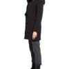 Blauer Daunenparka, Schwarz