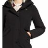 Blauer Daunenparka, Schwarz