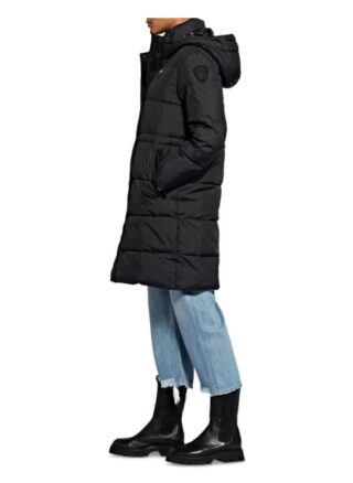 Blauer Steppmantel, Schwarz