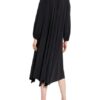 Blonde No.8 Schluppenkleid, Schwarz