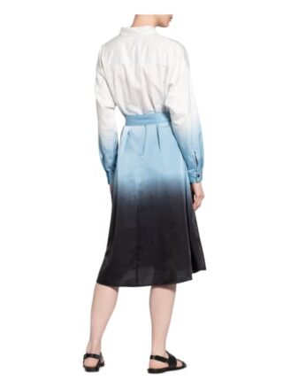 Boss Hemdblusenkleid Daliti mit Seide, Blau