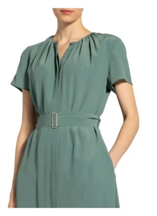 Boss Hemdblusenkleid Dibanora mit Seide, Grün
