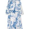 Boss Hemdblusenkleid Dicea mit Seide, Blau