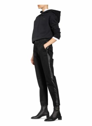 Boss Hose Tachini mit Galonstreifen, Schwarz