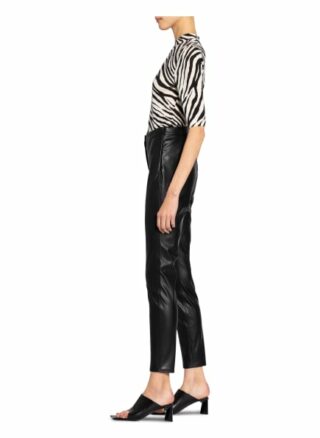 Boss Hose Tratona in Leder-Optik, Schwarz