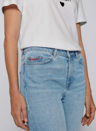 Boss Jeans Straight Crop Vd Straight Fit, Blau
