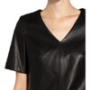 Boss Kleid Dalegy in Lederoptik, Schwarz