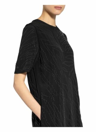 Boss Kleid Delight mit Nietenbesatz, Schwarz