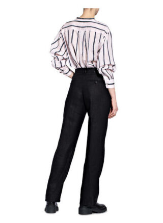 Brax Leinenhose Farina, Schwarz